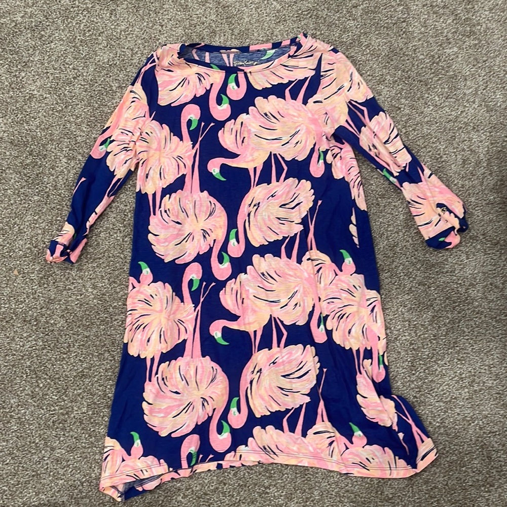 Lilly Pulitzer girls XL flamingo dress